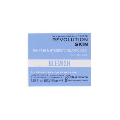 Revolution Skincare Blemish Tea Tree &amp; Hydroxycinnamic Acid Face Mask Gesichtsmaske für Frauen 50 ml