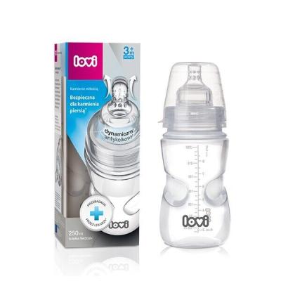 LOVI Medical+ Bottle 3m+ Slow Babyflasche für Kinder 250 ml