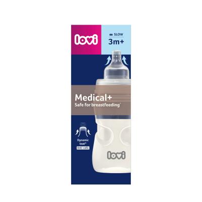 LOVI Medical+ Bottle 3m+ Slow Babyflasche für Kinder 250 ml