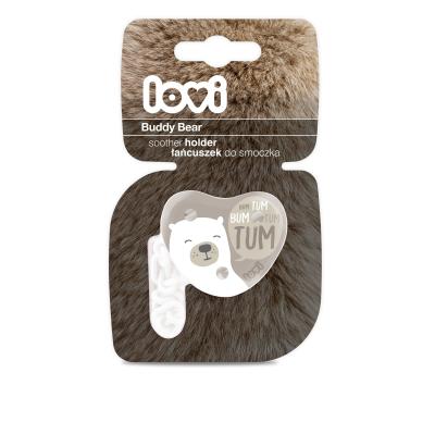 LOVI Buddy Bear Soother Holder Schnullerclip für Kinder 1 St.