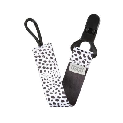 LOVI Salt&amp;Pepper Soother Clip With Ribbon Schnullerclip für Kinder 1 St.