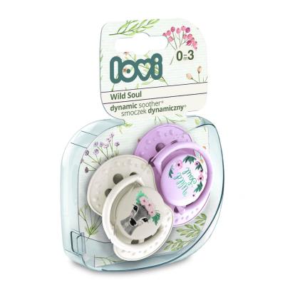 LOVI Wild Soul Dynamic Soother Girl 0-3m Schnuller für Kinder 2 St.