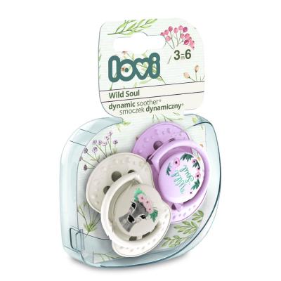 LOVI Wild Soul Dynamic Soother Girl 3-6m Schnuller für Kinder 2 St.