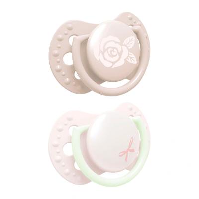 LOVI Baby Shower Dynamic miniSoother Girl 0-2m Schnuller für Kinder 2 St.