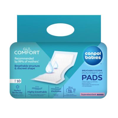 Canpol babies Air Comfort Superabsorbent Postpartum Hygiene Pads Wochenbett-Binden für Frauen 10 St.