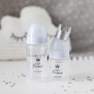 Canpol babies Royal Baby Easy Start Anti-Colic Bottle Little Prince 0m+ Babyflasche für Kinder 120 ml