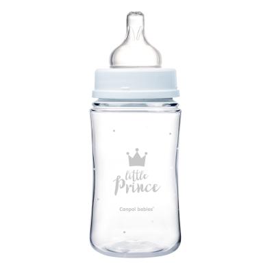 Canpol babies Royal Baby Easy Start Anti-Colic Bottle Little Prince 3m+ Babyflasche für Kinder 240 ml