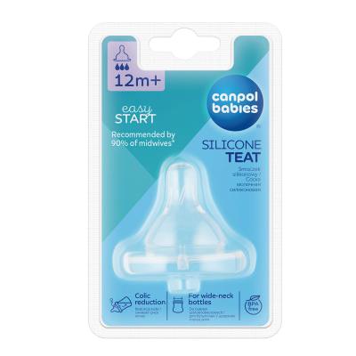 Canpol babies Easy Start Silicone Teat Fast 12m+ Sauger für Kinder 1 St.