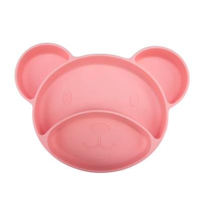 Canpol babies Silicone Suction Plate Pink Geschirr für Kinder 500 ml