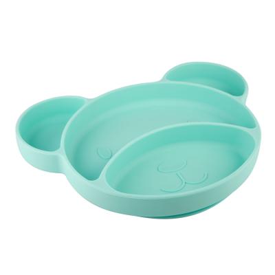 Canpol babies Silicone Suction Plate Turquoise Geschirr für Kinder 500 ml