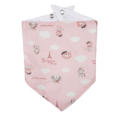 Canpol babies Bonjour Paris Muslin Bib Pink Lätzchen für Kinder 2 St.