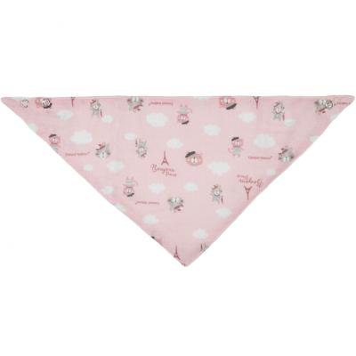 Canpol babies Bonjour Paris Muslin Bib Pink Lätzchen für Kinder 2 St.