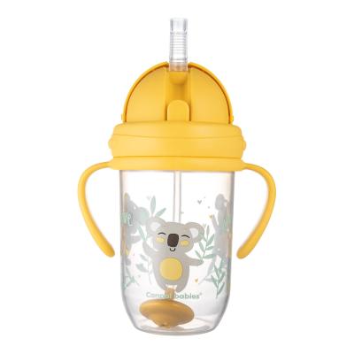 Canpol babies Exotic Animals Non-Spill Expert Cup With Weighted Straw Yellow Trinkbecher für Kinder 270 ml