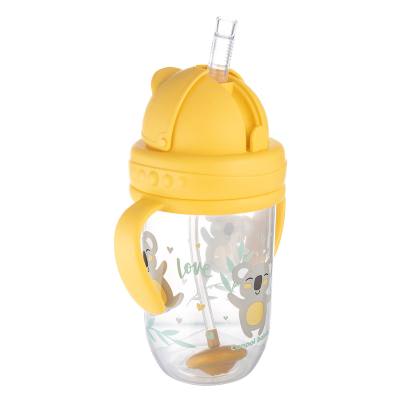 Canpol babies Exotic Animals Non-Spill Expert Cup With Weighted Straw Yellow Trinkbecher für Kinder 270 ml