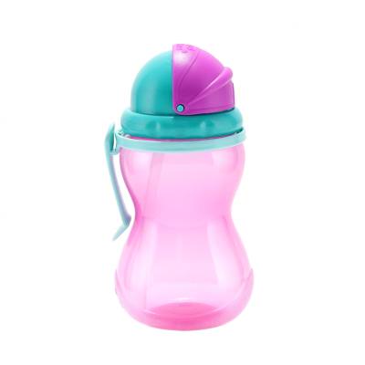 Canpol babies Active Cup Sport Cup With Flip-Top Straw Pink Trinkbecher für Kinder 370 ml