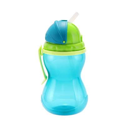 Canpol babies Active Cup Sport Cup With Flip-Top Straw Blue Trinkbecher für Kinder 370 ml