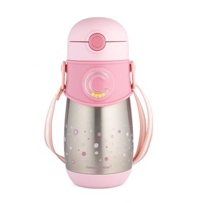 Canpol babies Travel Cup Thermal Insulated Sport Cup Pink Trinkbecher für Kinder 300 ml