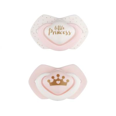 Canpol babies Royal Baby Light Touch Little Princess 0-6m Schnuller für Kinder 2 St.