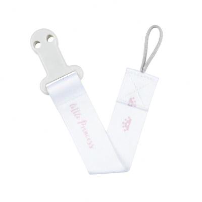 Canpol babies Royal Baby Soother Clip With Ribbon Little Princess Schnullerclip für Kinder 1 St.