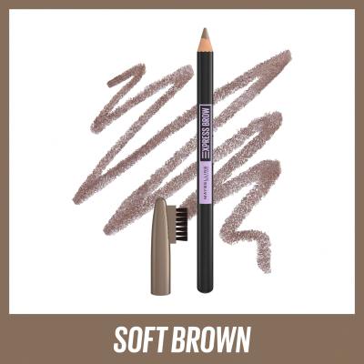 Maybelline Express Brow Shaping Pencil Augenbrauenstift für Frauen 4,3 g Farbton  03 Soft Brown