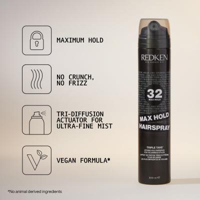 Redken Triple Take 32 Max Hold Hairspray Haarspray für Frauen 300 ml