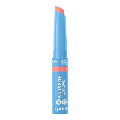 Rimmel London Kind &amp; Free Tinted Lip Balm Lippenbalsam für Frauen 4 g Farbton  004 Hibiscus Blaze