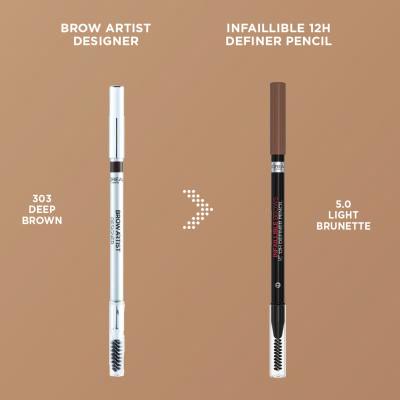 L&#039;Oréal Paris Infaillible Brows 12H Definer Pencil Augenbrauenstift für Frauen 1 g Farbton  3.0 Brunette