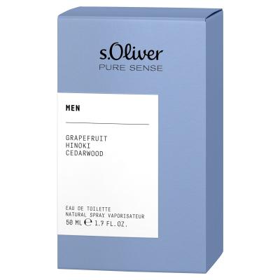 s.Oliver Pure Sense Eau de Toilette für Herren 50 ml