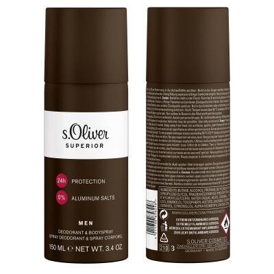 s.Oliver Superior Deodorant für Herren 150 ml