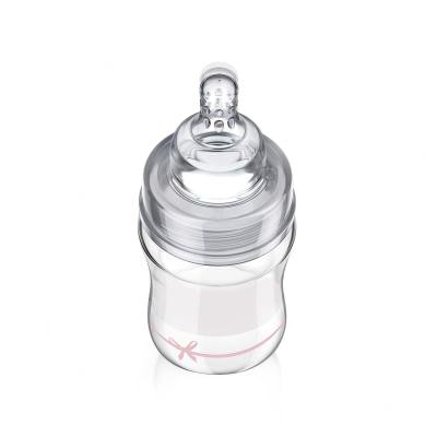 LOVI Baby Shower Glass Bottle Pink 0m+ Babyflasche für Kinder 150 ml