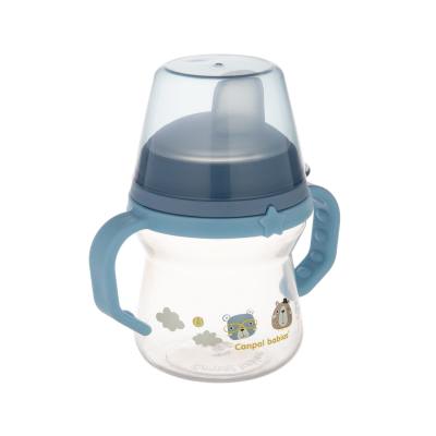 Canpol babies Bonjour Paris First Cup Blue 6m+ Trinkbecher für Kinder 150 ml