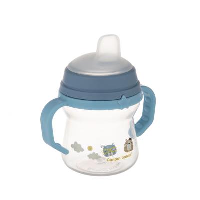 Canpol babies Bonjour Paris First Cup Blue 6m+ Trinkbecher für Kinder 150 ml