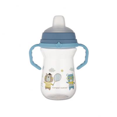 Canpol babies Bonjour Paris First Cup Blue 6m+ Trinkbecher für Kinder 250 ml