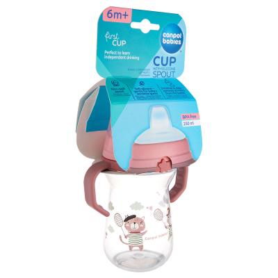 Canpol babies Bonjour Paris First Cup Pink 6m+ Trinkbecher für Kinder 250 ml