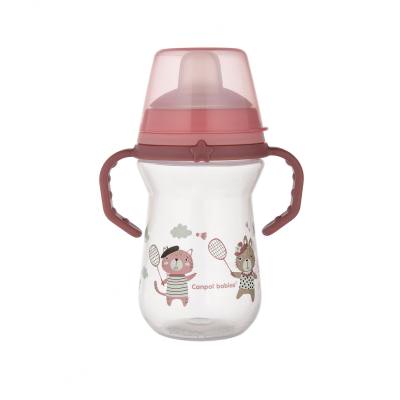 Canpol babies Bonjour Paris First Cup Pink 6m+ Trinkbecher für Kinder 250 ml