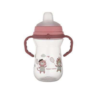 Canpol babies Bonjour Paris First Cup Pink 6m+ Trinkbecher für Kinder 250 ml