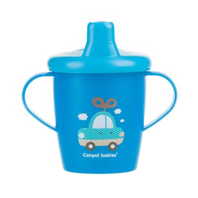 Canpol babies Toys Non-Spill Cup Blue 9m+ Trinkbecher für Kinder 250 ml