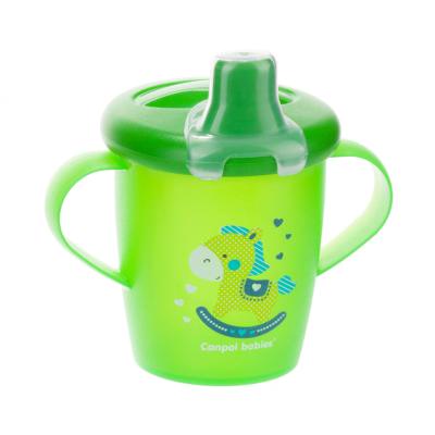 Canpol babies Toys Non-Spill Cup Green 9m+ Trinkbecher für Kinder 250 ml