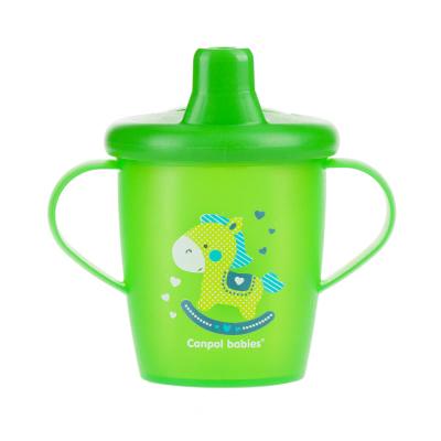 Canpol babies Toys Non-Spill Cup Green 9m+ Trinkbecher für Kinder 250 ml