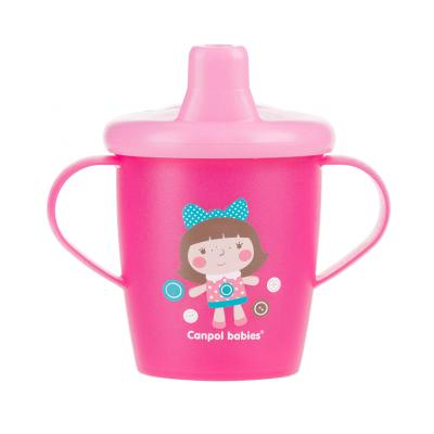 Canpol babies Toys Non-Spill Cup Pink 9m+ Trinkbecher für Kinder 250 ml