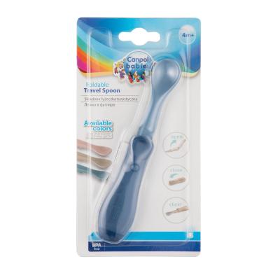 Canpol babies Travel Spoon Foldable Blue Geschirr für Kinder 1 St.