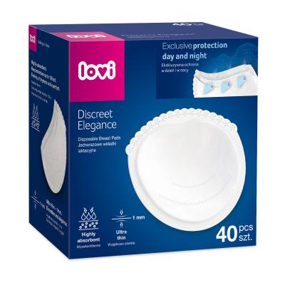 LOVI Discreet Elegance Disposable Breast Pads White Stilleinlagen für Frauen Set