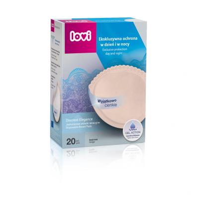 LOVI Discreet Elegance Disposable Breast Pads Beige Stilleinlagen für Frauen Set