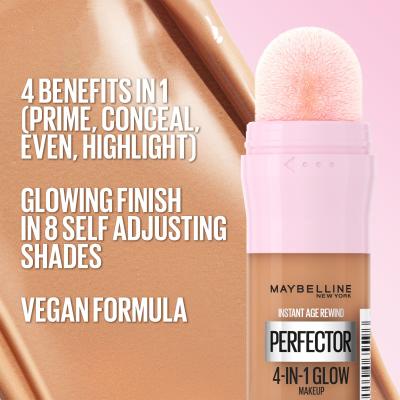 Maybelline Instant Anti-Age Perfector 4-In-1 Glow Foundation für Frauen 20 ml Farbton  1.5 Light Medium