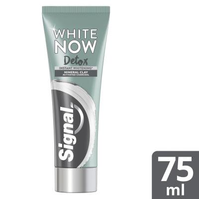 Signal White Now Detox Charcoal &amp; Clay Zahnpasta 75 ml