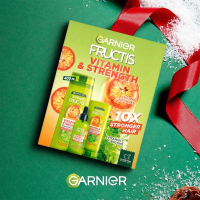 Garnier Fructis Vitamin &amp; Strength Geschenkset Fructis Vitamin &amp; Strength Reinforcing Shampoo 400 ml + Fructis Vitamin &amp; Strength Reinforcing Conditioner 200 ml + Haarserum Fructis Vitamin &amp; Strength Anti-Fall Treatment 125 ml