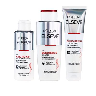 L&#039;Oréal Paris Elseve Bond Repair Geschenkset Elseve Bond Repair Shampoo 200 ml + Elseve Bond Repair Pre-Shampoo 200 ml + Elseve Bond Repair Conditioner 150 ml