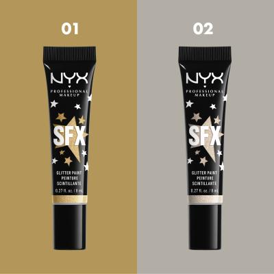 NYX Professional Makeup SFX Glitter Paint Foundation für Frauen 8 ml Farbton  01 Graveyard Glam