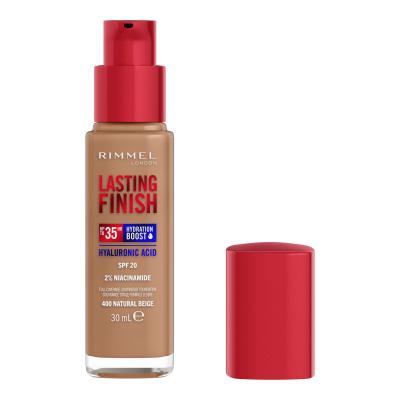 Rimmel London Lasting Finish 35H SPF20 Foundation für Frauen 30 ml Farbton  400 Natural Beige