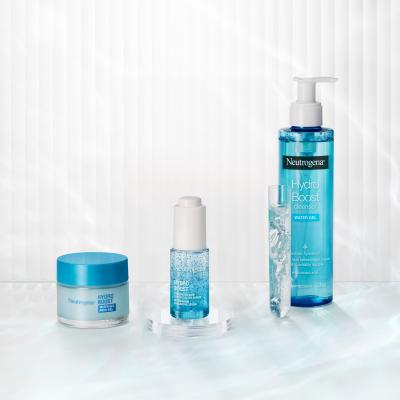 Neutrogena Hydro Boost Gift Set Geschenkset Gesichtsgel Hydro Boost Water Gel 50 ml + Gesichtsserum Hydro Boost Hyaluronic Acid Concentrated Serum 15 ml + Reinigungsgel Hydro Boost Water Gel Cleanser 200 ml